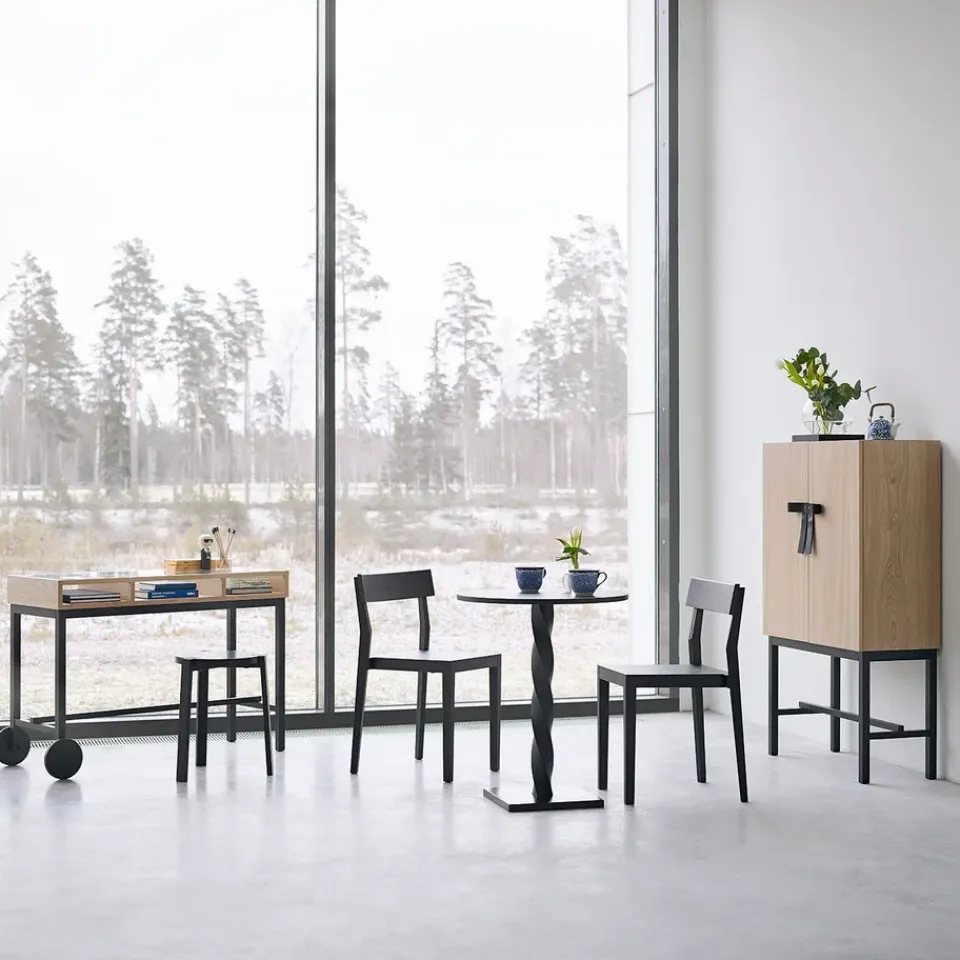 Display & Glass Cabinets|Display & Glass Cabinets^A2 The Bow cupboard, White-oiled oak-black Beige