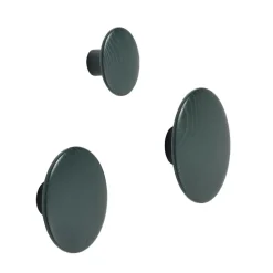 Sale Muuto The Dots clothes hook dark , Small Green