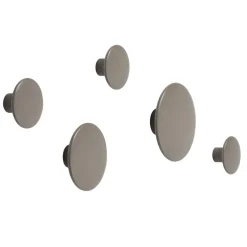 Hot Muuto The Dots clothes hook taupe, XS Brown