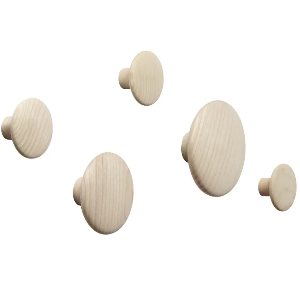 Discount Muuto The Dots coat hook ash, Extra small Beige
