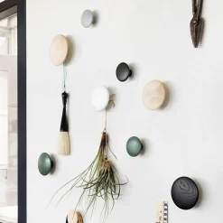 Storage For The Kids Room^Muuto The Dots coat hooks, 5-pack, stained ash Black