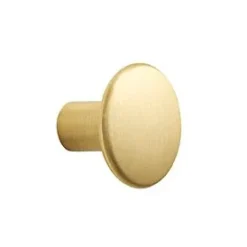 Clothes Hooks & Hangers|Clothes Hooks & Hangers^Muuto The dots hooks brass, Small Ø2,7 cm White