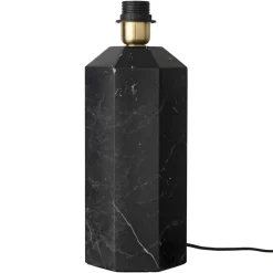 Lamp Bases^Louise Roe The eight over eight lamp base, marble Black