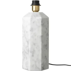 Lamp Bases^Louise Roe The eight over eight lamp base, marble White