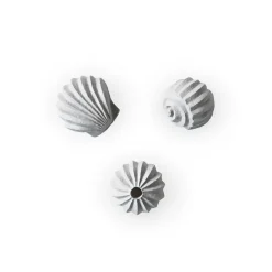 New Cooee Design The Genesis Shells sculpture 3-pack, Limestone Beige