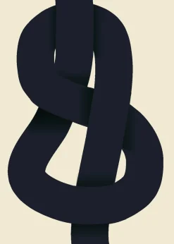 Posters^Paper Collective The Knot poster, 70x100 cm Blue