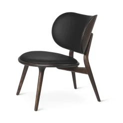 Armchairs & Footstools^Mater The Lounge Chair lounge chair, leather , sirka grey stand Black