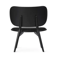 Best Mater The Lounge Chair lounge chair, leather , stained beech stand Black
