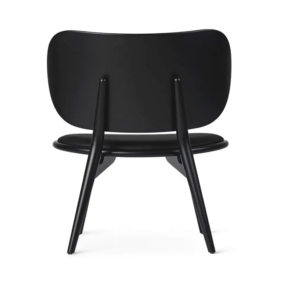 Best Mater The Lounge Chair lounge chair, leather , stained beech stand Black
