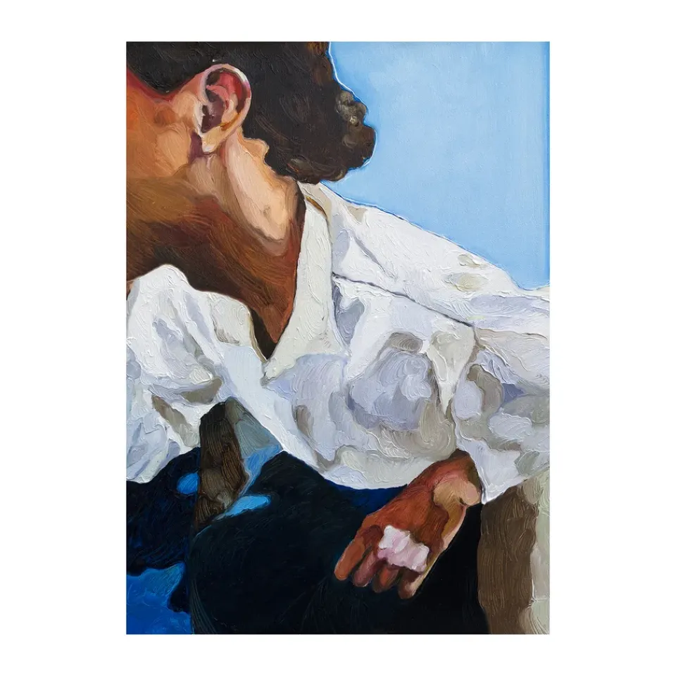 Posters^Paper Collective The Man I Met At A Bar poster, 70x100 cm WhiteBlueBlack