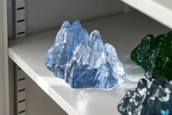 Tea Light Holders, Lanterns & Candle Dishes^Kosta Boda The Rock votive 91 mm, Ice Blue