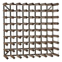 Discount The Swedish Wine Rack Factory wine rack 72 bottles expandable, Dark oak Brown