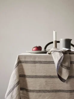 Online Tell Me More Thea tablecloth 145x270 cm, Denim stripe BeigeGrey