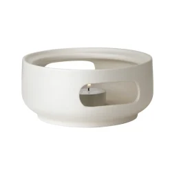 Teapots^Stelton Theo teapot warmer, Sand White