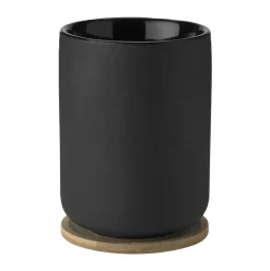 Thermal Flasks & Travel Mugs^Stelton Theo thermal mug with coaster 25 cl, Black