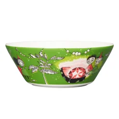 Moomin Arabia Thingumy & Bob King's Ruby Moomin bowl, Green
