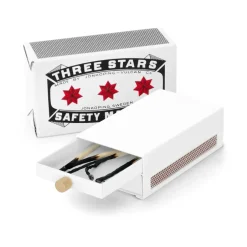 Discount Solstickan Design Three Stars matchbox holder large, White