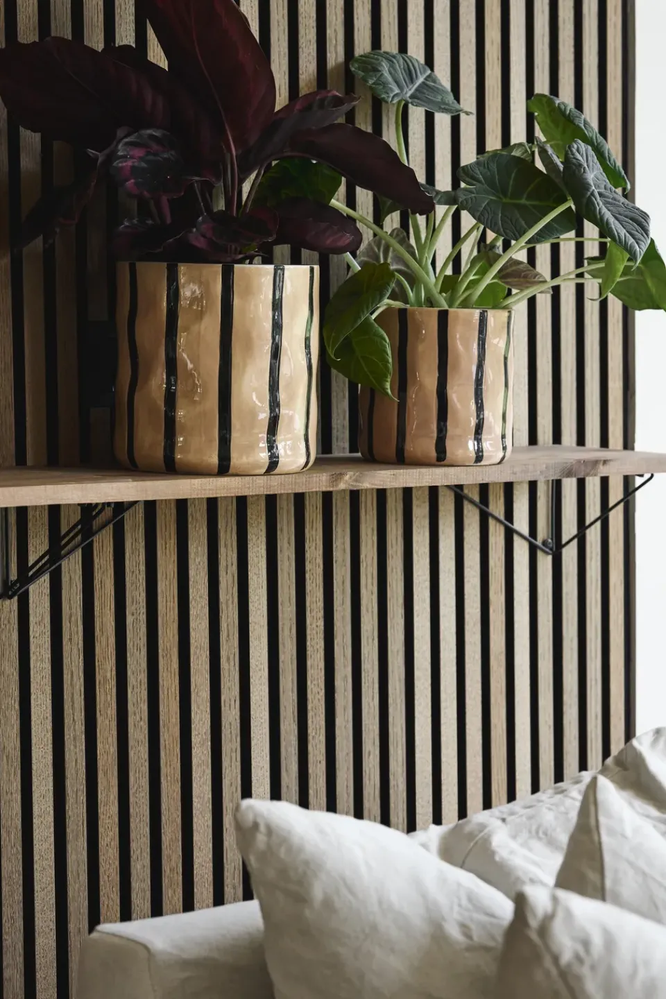 Hot Scandi Living Thrive flowerpot Ø16 cm, Beige-black BeigeBlack