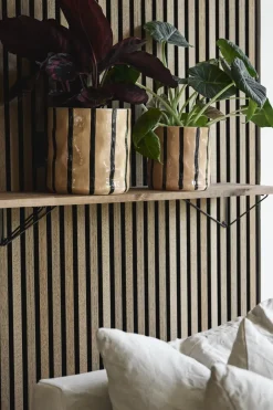 Flower Pots^Scandi Living Thrive flowerpot Ø20 cm, Beige-Black BeigeBlack