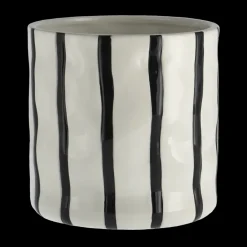 Discount Scandi Living Thrive flowerpot Ø16 cm, White-black WhiteBlack