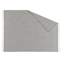 Wool Blankets & Throws^Scandi Living Tidal wool throw 130x180 cm, Dark Grey