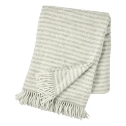 Discount Scandi Living Tidal wool throw 130x180 cm, Light Grey