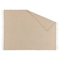 Wool Blankets & Throws^Scandi Living Tidal wool throw 130x180 cm, Mustard Yellow