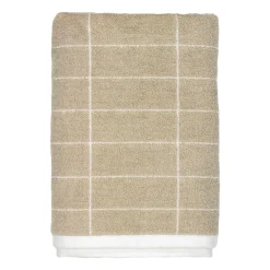 Bath Sheets|Towels^Mette Ditmer Tile Stone bath towel 70x140 cm, Sand-off white WhiteBeige