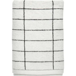 Best Mette Ditmer Tile Stone bath towel 70x140 cm, black-off White