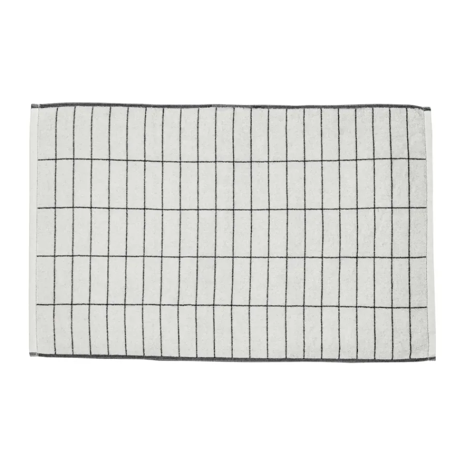 Clearance Mette Ditmer Tile Stone bathroom mat 50x80 cm, Black-off white BlackWhite