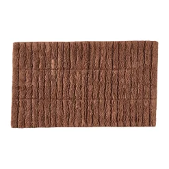 Best Zone Denmark Tiles bathroom rug, Terracotta Red