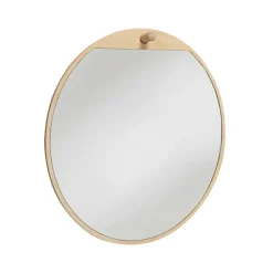 Essem Design Tillbakablick round mirror, Birch Beige