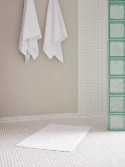 Discount Zone Denmark Time bathroom mat 50x80 cm, White