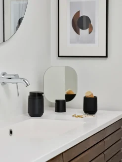 Table Mirrors^Zone Denmark Time table mirror 26.5 cm, Black