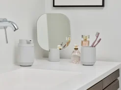 Table Mirrors^Zone Denmark Time table mirror 26.5 cm, Soft Grey