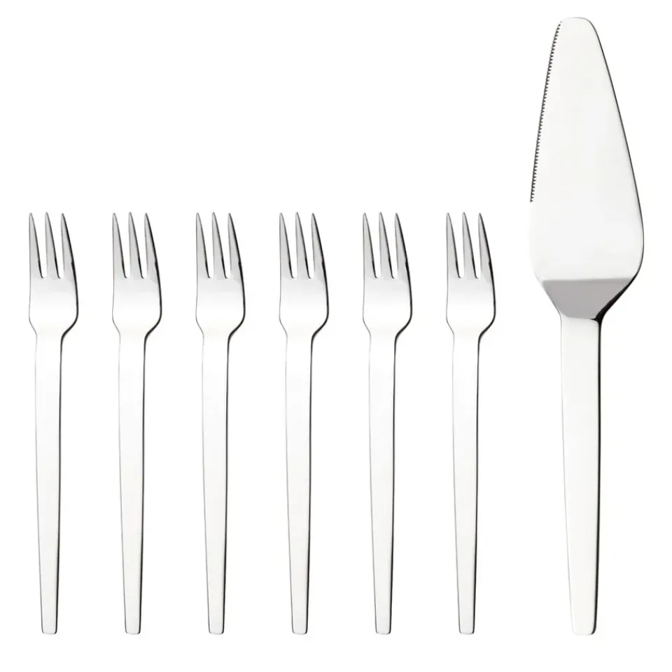 Cake Knives & Servers^Hardanger Bestikk Tina cake set 7 pieces, 7 pieces Silver-coloured