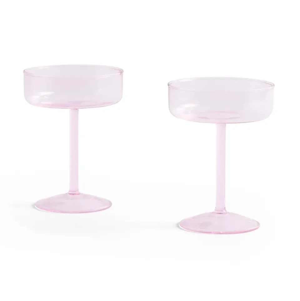 Hot HAY Tint coupe glasses 20 cl 2-pack, Pink