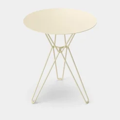 Balcony Furniture^Massproductions Tio coffee table Ø60 cm, Ivory Beige