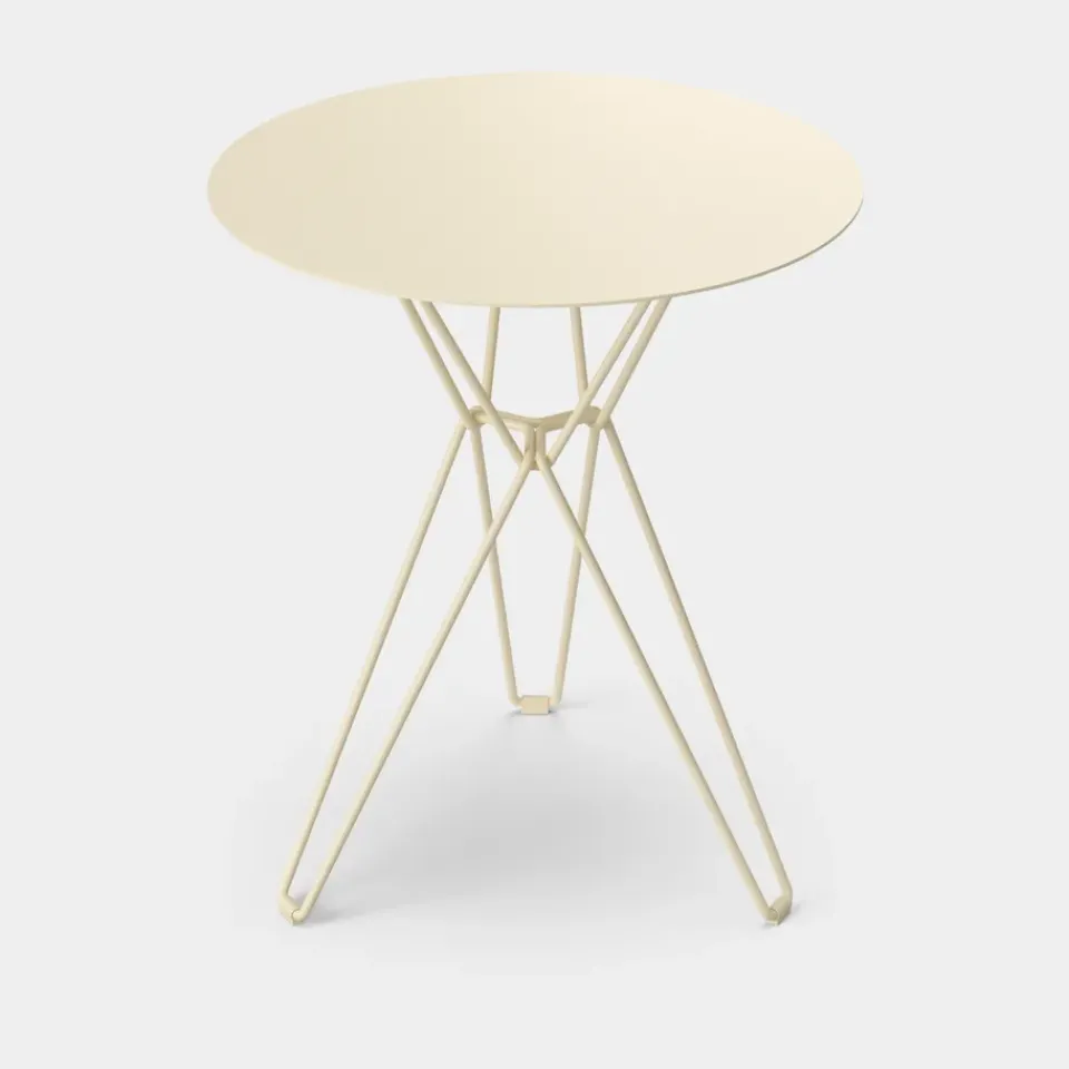 Balcony Furniture^Massproductions Tio coffee table Ø60 cm, Ivory Beige