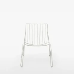 Outdoor Lounge Furniture^Massproductions Tio easy chair lounge chair, White