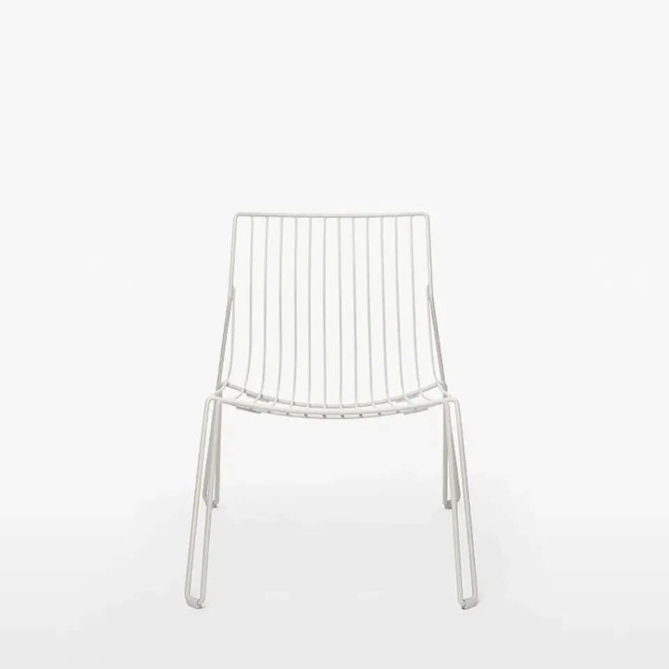 Outdoor Lounge Furniture^Massproductions Tio easy chair lounge chair, White