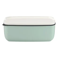 New Villeroy & Boch To Go & To Stay lunch box porcelain L 13x20 cm, Mineral Green