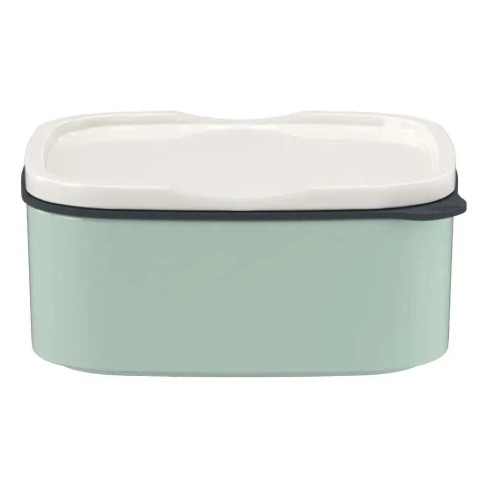 Clearance Villeroy & Boch To Go & To Stay lunch box porcelain S 10x13 cm, Mineral Green