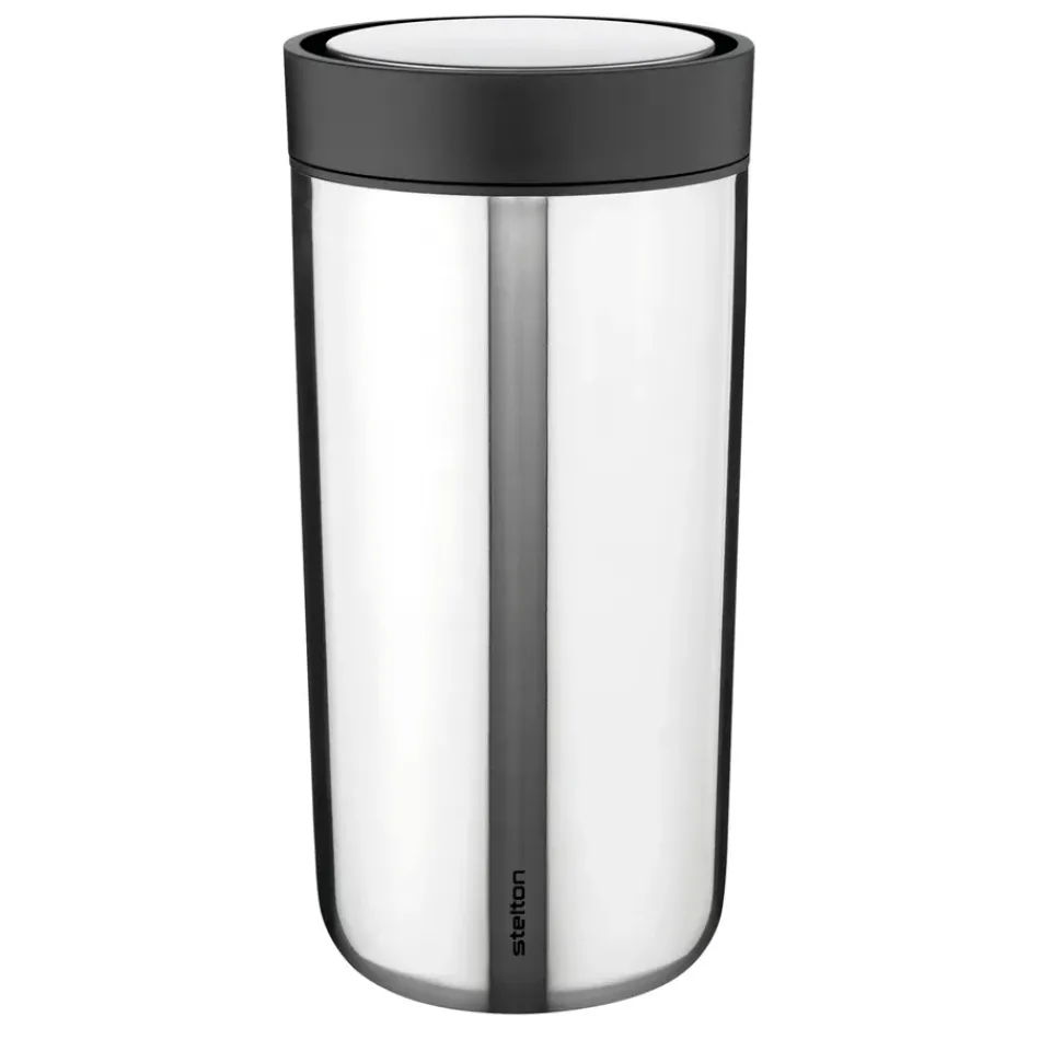 Thermal Flasks & Travel Mugs^Stelton To Go Click mug 0.4 l, Steel Silver-coloured