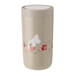 Hot Stelton To Go Click Mumin mug 0.2 l, Moominmamma’s Tea party Beige