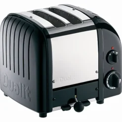 Toasters^Dualit Toaster Classic 2 slices, glossy Black