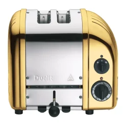 Toasters^Dualit Toaster Classic 2 slices, Brass Gold-coloured