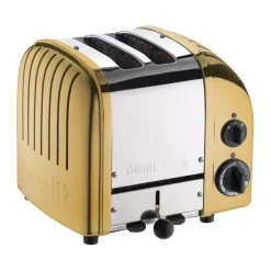 Toasters^Dualit Toaster Classic 2 slices, Brass Gold-coloured