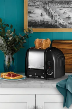 Toasters^Dualit Toaster Classic 2 slices, matte Black