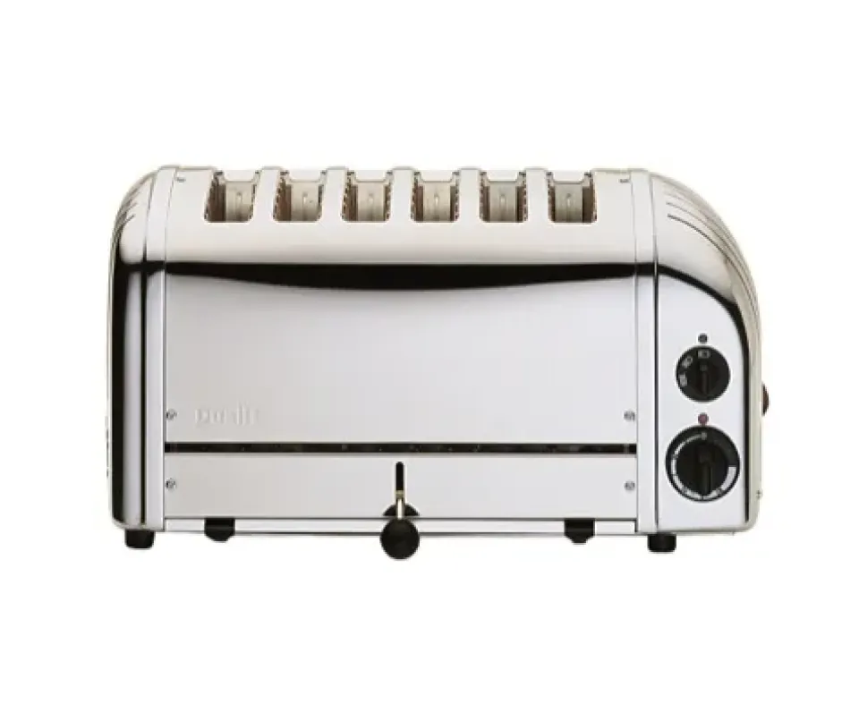 Clearance Dualit Toaster classic 6 Slices, Stainless Silver-coloured